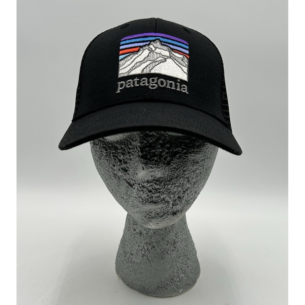 Patagonia Trucker Hat Cap One Size Black Snapback Adjustable